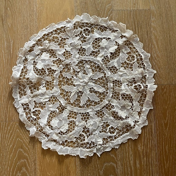 Crochet tabletop napkin cream - Picture 1 of 4